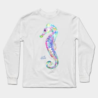 Seahorse watercolor Long Sleeve T-Shirt